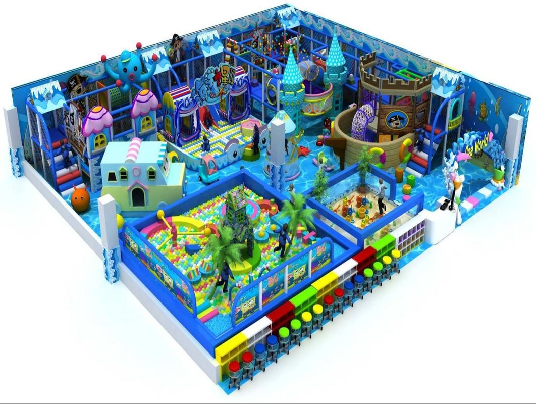 Seaworld Theme Baby Naughty Fort sân chơi trong nhà Soft Play House Công viên phiêu lưu nhỏ