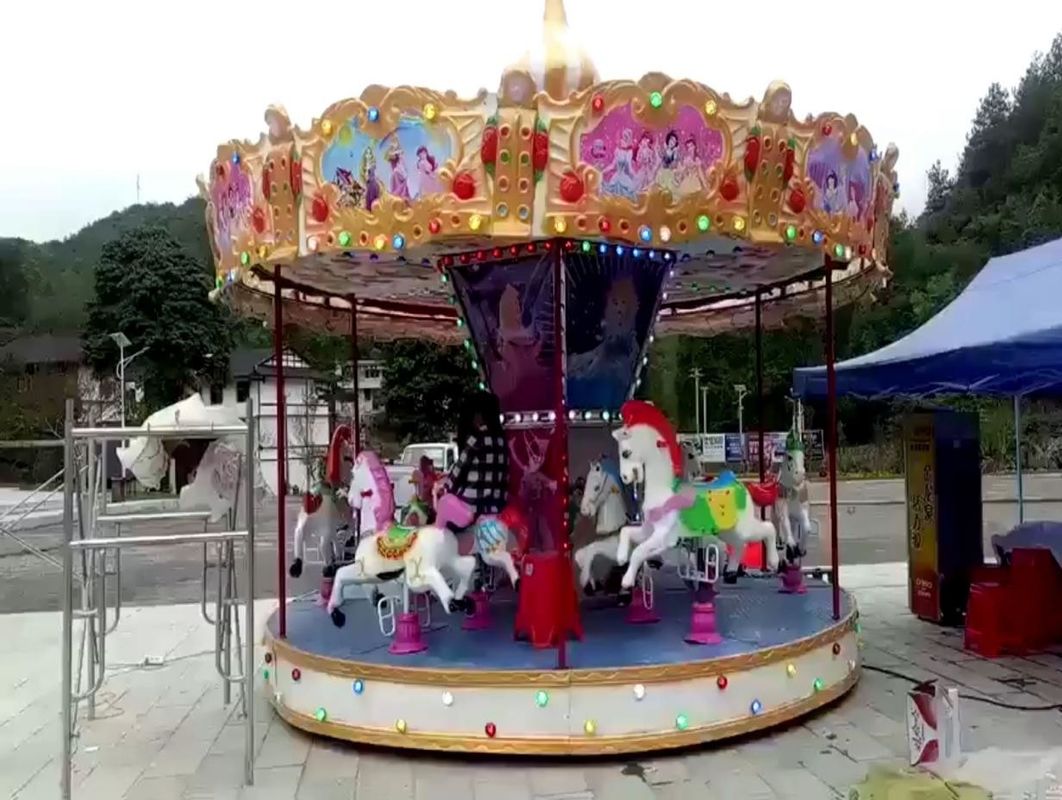 Công viên giải trí sang trọng Carousel Outdoor Park Rides Kids Best 24 Seater Carousel Rides