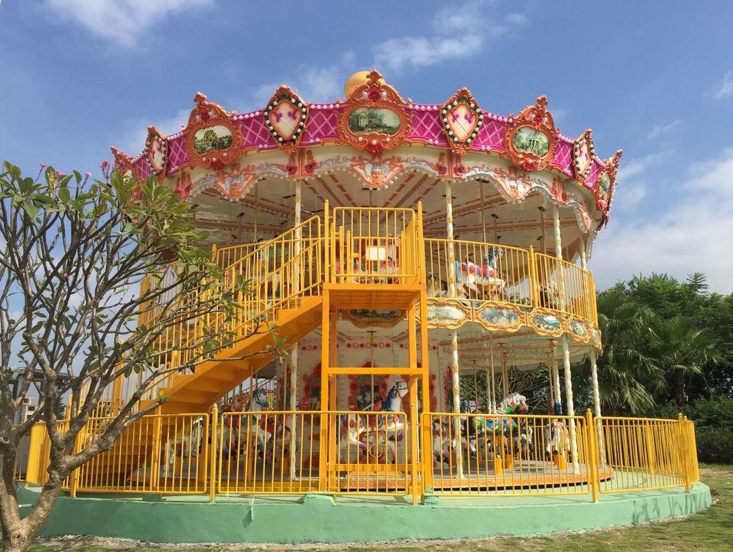 Công viên giải trí sang trọng Carousel Outdoor Park Rides Kids Best 24 Seater Carousel Rides