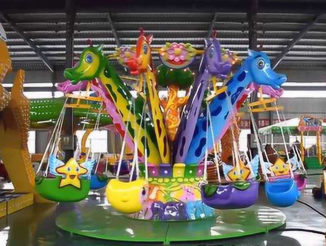 Thiết bị lễ hội ngoài trời 50Hz 100kg đến 500kg Ứng dụng ghế bay Mini Children's Leisure Facilities