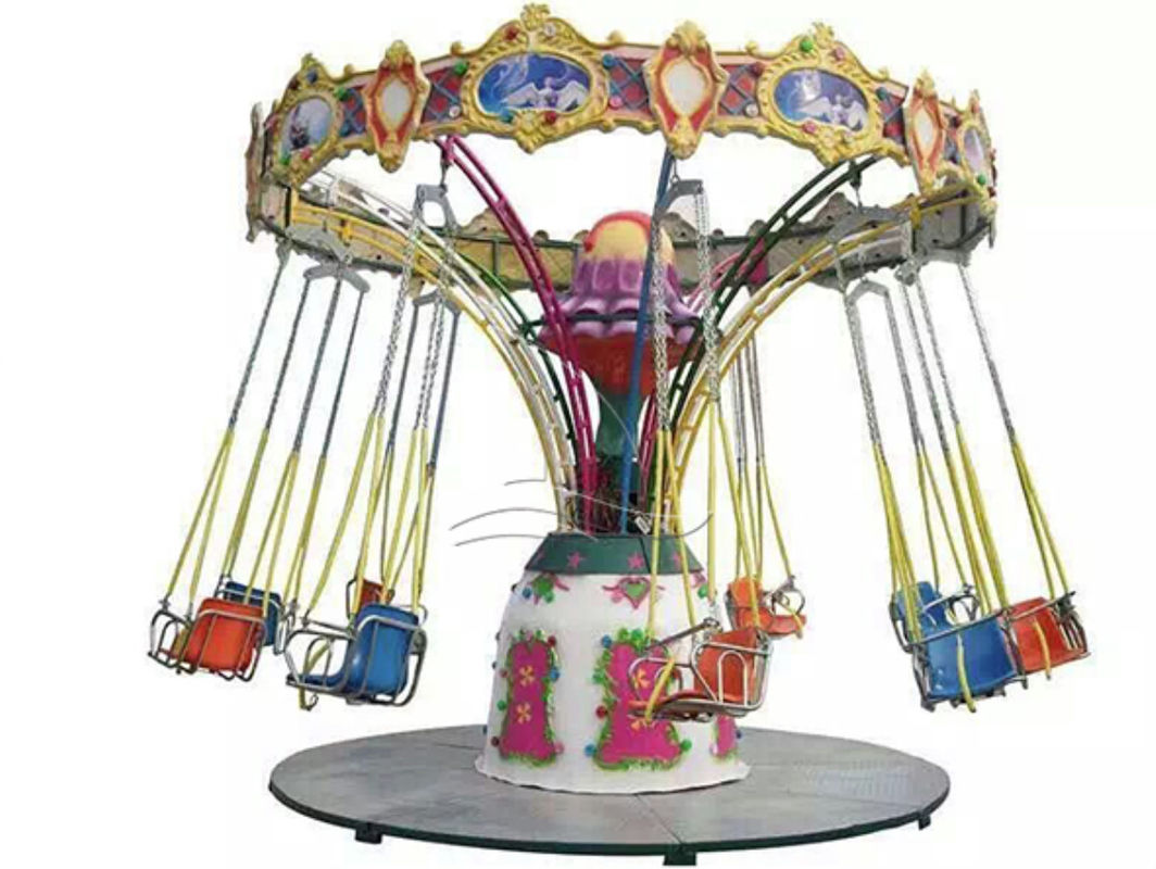 Thiết bị lễ hội ngoài trời 50Hz 100kg đến 500kg Ứng dụng ghế bay Mini Children's Leisure Facilities
