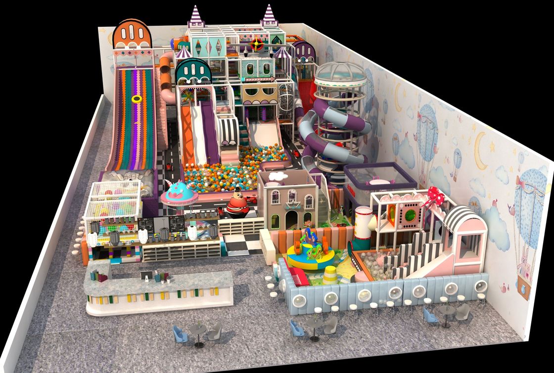5 X 6m Indoor Naughty Fort Children Playground Polypropylene an toàn cho người lớn Công viên giải trí trong nhà