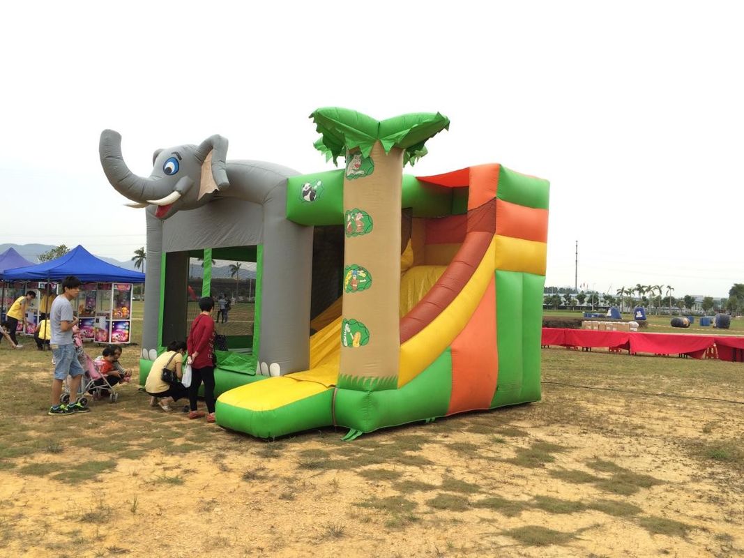 Trẻ em Trẻ em Lâu đài bơm ngoài trời trong nhà Blow Up Bounce House Logo tùy chỉnh