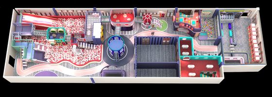 Nhập xưởng bán buôn Xu hướng mới Nội thất Castle Naughty Soft Play Công viên giải trí Pháo đài dành cho trẻ em Bể bơi bóng Khu vực đồ chơi làm bằng nhựa