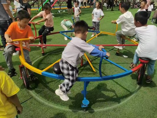 Thiết bị tập thể dục ngoài trời Trẻ em Đi xe vui chơi Ngựa lắc 4/6/8/10 Ghế Ngựa Carousel