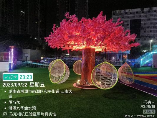 Thiết bị sân chơi xích đu cây hoa tương tác tùy chỉnh, ít bảo trì, dễ lau chùi